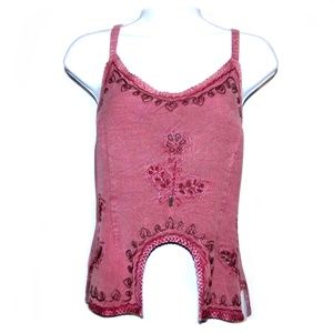 Just Cruisin' Jrs Boho Festival Embroidered Top